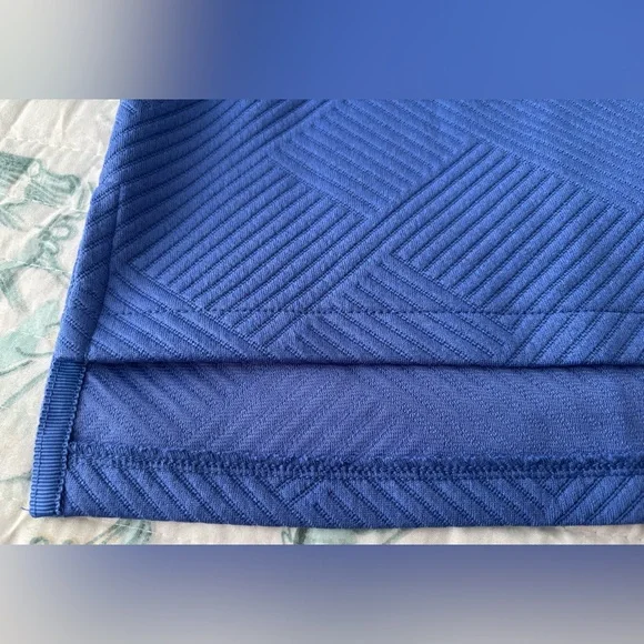 T by Talbots Blue Textured Pullover with White Trim NWT Small Petite - Picture 5 of 7